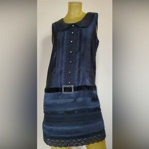 Ana Sui Dress XL. Cute Halloween witch dress! Wednesday Addams, Goth, Baby Doll